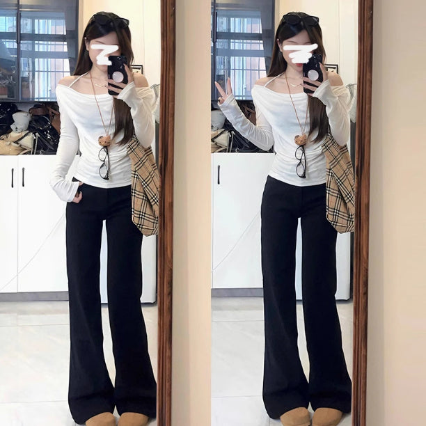 American-style Retro Skinny Jeans High Waist Slimming Without Leg Sticking