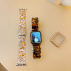 Stylish Multicolor Modern Oval Resin Shell Strap