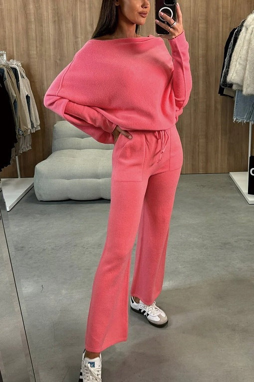 Temperament Commute Women's Solid Color Fashion Casual Two-piece Suit