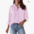 European And American Trendy Shirt Striped Pattern Printed 3D Shirt