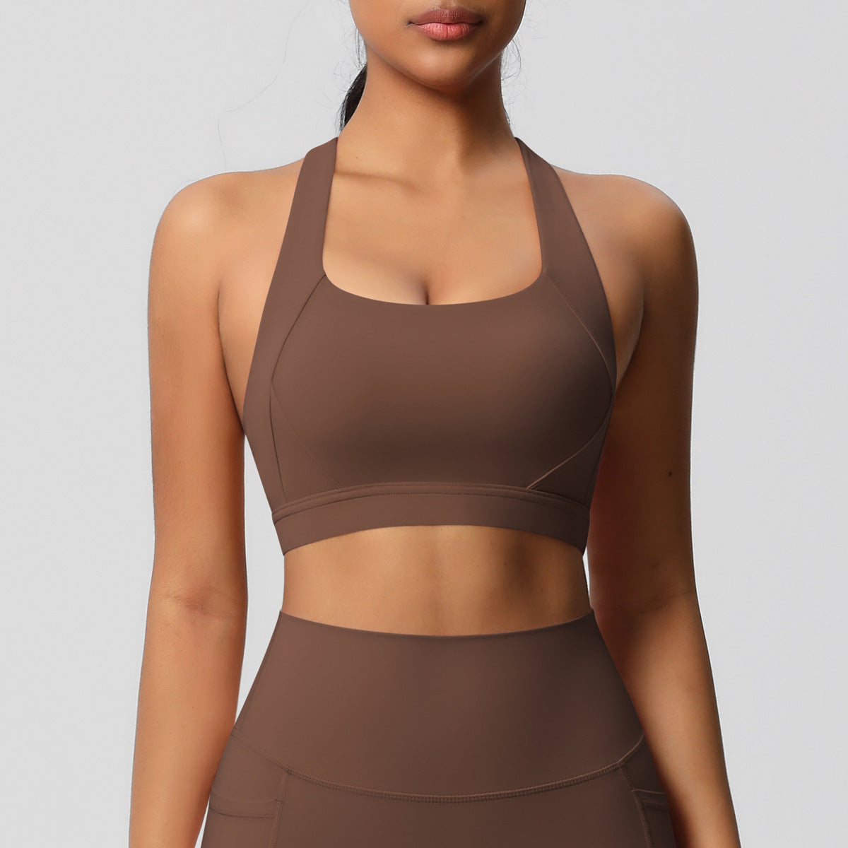 Women's Solid Color Casual Brushed Vest Sports Underwear