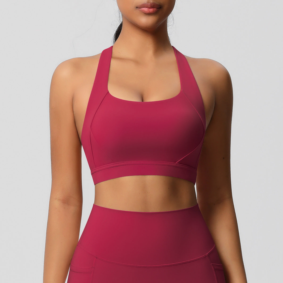 Women's Solid Color Casual Brushed Vest Sports Underwear